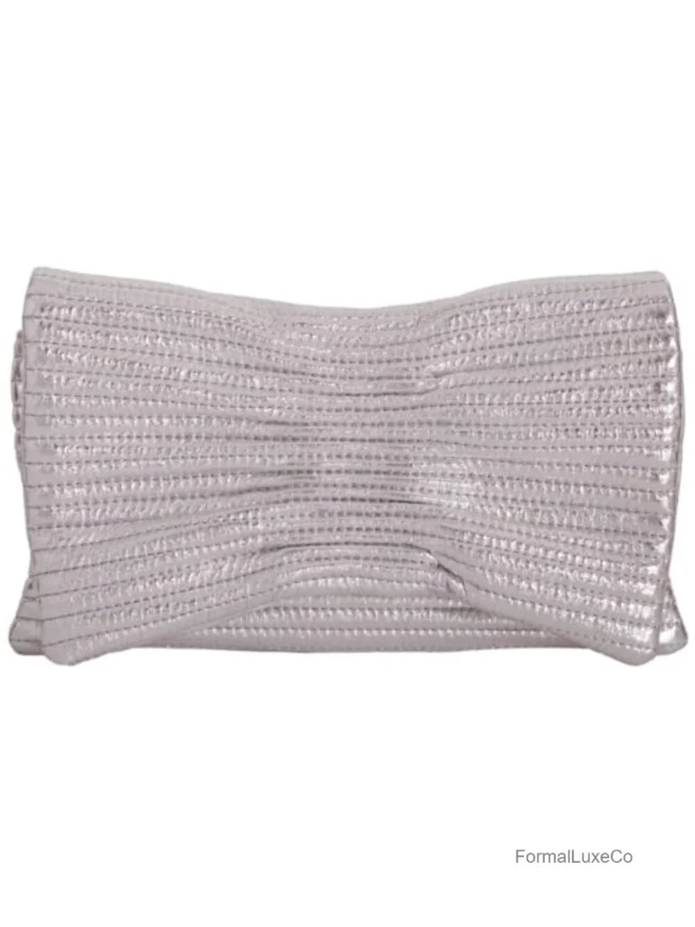 Faux Leather Envelope Clutch Purse with Detachable Chain